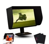 Parasole Per Monitor, Parasole Pieghevole Per Monitor, Larghezza Regolabile Da 41 A 71 Cm, Fissato Con 2 Cinghie Sul Retro, Applicabile A Monitor Larghi E Stretti ,A