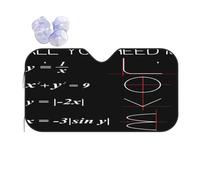 Parasole per Parabrezza Anteriore all You Need Is Love Math Formula Parasole Parabrezza Auto Pieghevole Auto Coperture, per SUV, Sedan, Maggior Parte dei Veicoli, M
