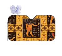Parasole per Parabrezza Anteriore Ancient Egyptian Hieroglyphs Universale Auto Parasole per Parabrezza Protezione dai Raggi Solari E UV Auto Coperture, per Maggior Parte dei Veicoli, Sedan, S