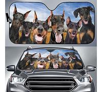 Parasole Per Parabrezza Anteriore Divertente Black And Tan Doberman Pinscher Dog Lover Car Parabrezza Parasole Portabile Copri Parabrezza Per Auto Universale Per Camion Estate Auto