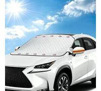 Parasole per parabrezza auto, 190 x 116 cm, ultra spesso, per la maggior parte delle auto, blocca i raggi UV, protezione dal calore, sole, polvere, neve, ghiaccio