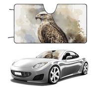 Parasole per parabrezza auto, ad acquerello di Hawk, per mantenere fresco l'interno dell'auto, 129,5 x 71,1 cm, parasole pieghevole per finestrino anteriore, scudo termico per SUV, camion, blocca i