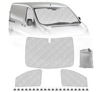 Parasole per Parabrezza Auto compatibile con 2006-2016 Citroen Jumpy Fiat Scudo Peugeot Exper, 3 Pezzi Pieghevole Parasole per Interni Auto, Set di Tappetini Termici Interni con Borsa Portaoggetti