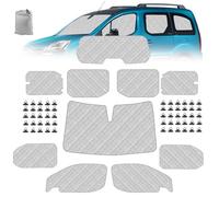 Parasole per Parabrezza Auto compatibile con Citroen Berlingo 2018-2025 XLWB, 10 Pezzi Pieghevole Parasole per Interni Auto, Set di Tappetini Termici Interni con Borsa Portaoggetti