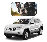 Parasole per parabrezza auto con cucciolo di cane Boston Terrier, copertura per finestrino anteriore pieghevole, riflettore anteriore, parasole universale per auto, SUV, camion, mantiene il tuo