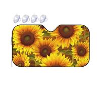 Parasole per parabrezza auto con motivo girasole parasole pieghevole per finestrino anteriore parasole per auto, riflettente, protezione solare interna per auto, camion, SUV