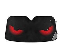 Parasole per parabrezza auto, con occhi rossi, pieghevole, blocca i raggi UV per mantenere il veicolo fresco