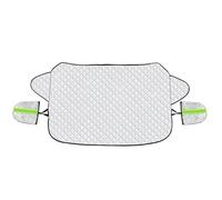 Parasole per parabrezza auto Coperture per parabrezza Copertura per finestre Protezione antigelo invernale per esterni Mezza neve esterna(A-Silver,SUV)