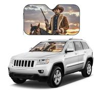 Parasole per parabrezza auto Cowboy West Car Front Window Covers pieghevole riflettore anteriore parasole parasole parasole protezione universale per auto SUV camion mantenere il vostro veicolo fresco