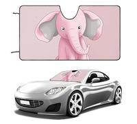 Parasole per parabrezza auto, motivo elefante, mantiene fresco l'interno dell'auto, 139,7 x 76,2 cm, parasole pieghevole per finestrino anteriore, scudo termico per SUV, camion, blocca i raggi UV