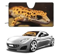 Parasole per parabrezza auto, motivo: leopardo Little Gecko, mantiene fresco l'interno dell'auto, 129,5 x 71,1 cm, parasole pieghevole per finestrino anteriore, scudo termico per SUV, camion, blocca i