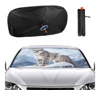 Parasole per parabrezza auto, ombrello parasole per auto, copertura per finestrini auto, leopardo, montagna, pratico parabrezza per la maggior parte delle auto, SUV, camion, accessori interni estivi