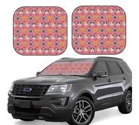 Parasole per parabrezza auto - Ombrellone pieghevole con bordo di gatto carino cartone animato parasole auto offre una protezione completa