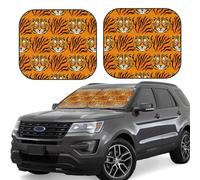 Parasole per parabrezza auto - Ombrellone pieghevole per auto Tigre, parasole per auto che offre una protezione completa