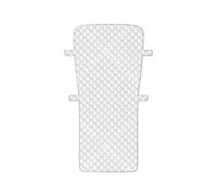 Parasole per parabrezza auto Parabrezza per auto Copertura antineve Carrozzeria Mezza copertura protettiva Finestrino anteriore Antighiaccio Gelo Protezione esterna per il freddo(M)