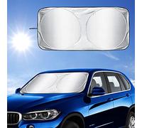 Parasole per Parabrezza Auto,Parasole per Auto,Parasole con Blocco Visiera Pieghevole per Parabrezza Anteriore,Contro i Raggi UV Protezione dalla Polvere,Manterrà la Tua Auto più Fresca,150x70cm