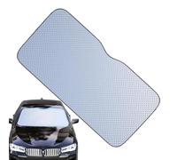 Parasole per parabrezza auto, pellicola in alluminio, 130 x 60 cm, piastra isolante double face, scudo termico riflettente con pieghevole, blocco UV, controllo termico automatico