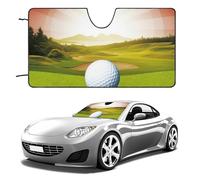Parasole per parabrezza auto, per golf, sport, mantiene fresco l'interno dell'auto, 129,5 x 71,1 cm, parasole pieghevole per finestrino anteriore, scudo termico per SUV, camion, blocca i raggi UV