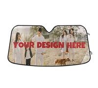 Parasole per parabrezza auto personalizzato, aggiungi la tua immagine per creare una bella e unica protezione per visiera parasole auto, pieghevole per auto protezione solare mantiene il tuo veicolo