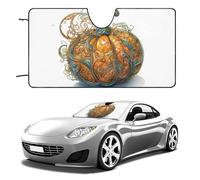 Parasole per parabrezza auto pieghevole per finestrino anteriore auto, protezione universale per parabrezza con turbinio zucca parasole per mantenere il veicolo fresco accessori interni auto 139,7 x