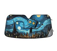 Parasole per parabrezza auto, robot di notte, pieghevole, blocca i raggi UV per mantenere il veicolo fresco