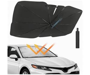 Parasole per parabrezza auto, rotazione a 360 gradi con protezione UV e asta regolabile, adatto alla maggior parte delle auto e dei SUV, 137