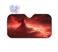 Parasole per Parabrezza Beautiful Angel Woman with Red Wing Parasole Parabrezza Auto Pieghevole Auto Coperture, per SUV, Sedan, Maggior Parte dei Veicoli, S