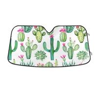 Parasole per Parabrezza Cacti And Succulents Copertura Parabrezza Auto Isolamento Termico Auto Coperture, per Maggior Parte dei Veicoli, SUV, Sedan, S