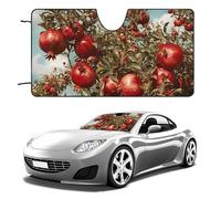 Parasole per parabrezza con albero di melograno, per auto, berlina, SUV, camion, universale, riflettente, parasole per finestrini anteriori, pieghevole, protegge dai raggi UV e mantiene l'interno