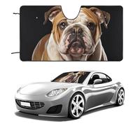 Parasole per parabrezza dell'auto, motivo: bulldog inglese, mantiene fresco l'interno dell'auto, 129,5 x 71,1 cm, parasole pieghevole per finestrino anteriore, scudo termico per SUV, camion, blocca i
