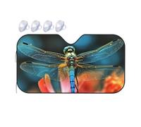 Parasole per Parabrezza Dragonfly On The Flower Copertura Parabrezza per Auto Protezione dai Raggi Solari E UV Auto Coperture, per SUV, Sedan, Maggior Parte dei Veicoli, M