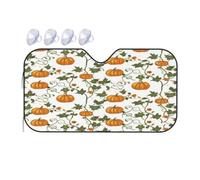 Parasole per parabrezza per auto, camion, furgoni, camper, per il Ringraziamento, autunno, zucca, viti, parabrezza anteriore, parasole pieghevole, 130 x 70 cm