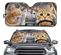 Parasole per Parabrezza per Auto, Parasole per Parabrezza Anteriore Pieghevole, Parasole per Parabrezza per Auto Divertente, Copertura Parabrezza per Aletta Parasole per Auto, Camion, SUV, motorhome