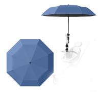 Parasole per passeggino con protezione UPF 50+, ombrello regolabile per la massima copertura dell'ombra durante le uscite (blu)