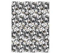 Parasole per passeggino con protezione UV, protegge da polvere e neve, gatti fumetti, nero e bianco