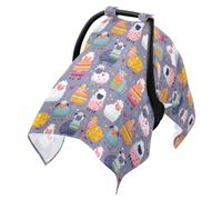 Parasole per passeggino Fit Passeggino Bug Net, accessori da viaggio Cartoon Cute Purple Sheep