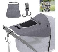 Parasole per Passeggino,Ombrellino Parasole Passeggino,Telo Parasole per Carrozzina e Passeggino,Regolabile Parasole Universale Passeggino,Universale Telo Parasole per Carrozzina e Passeggino