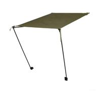 Parasole per sedia da esterno con struttura a croce, copertura impermeabile in altezza regolabile, protezione UPF50+, per sedili da campeggio all'aperto (verde)