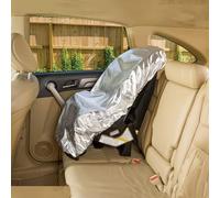 Parasole per seggiolino auto per bambini, protezione antipolvere, blocco UV e isolamento termico, schermo solare per seggiolino auto a compatibilità universale, copertura antipolvere e protezione