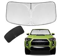 Parasole per Toyota 4Runner 2010-2023 2024 - Parasole per parabrezza - Parasole anteriore a doppio strato per parasole 4Runner Custom Fit - 210T retrattile blocca i raggi UV accessori per auto