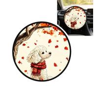 Parasole per volante a forma di cane carino, 45 cm, nero