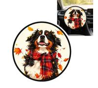 Parasole per volante a forma di cane carino, 45 cm, nero