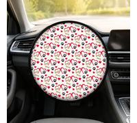 Parasole per volante a tema cane, 15,5", in alluminio anti-calore