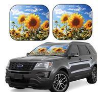 Parasole pieghevole per parabrezza auto, 2 pezzi, con bellissimo girasole, parasole per auto, calore e raggi UV, per proteggere gli interni dell'auto dai raggi UV