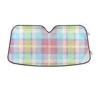 Parasole pieghevole riflettente a fisarmonica per auto parasole para parabrisas delantero pastello plaid fantasia