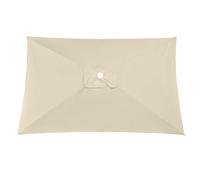 Parasole quadrato di ricambio per ombrellone da giardino, impermeabile, per esterni, 3 x 3 m, facile da installare, beige (confezione da 2)
