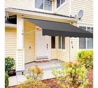 Parasole regolabile autoportante con manovella per balcone, patio, padiglione e giardino, copertura di protezione UV all'aperto