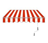 Parasole regolabile per esterni, 2 x 1,5/3 x 2,5/4 x 2,5/5 x 2,5 m, impermeabile, protezione UV con bracci estensibili e manovella, per giardino, balcone, terrazza