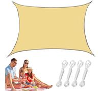 parasole resistente ai raggi UV, vela parasole da giardino | baldacchino rettangolare impermeabile | Parasole per patio | Grande antipioggia, parasole portatile per piscina, barbecue e