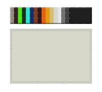 Parasole resistente alle intemperie per balcone, 1,5 x 2,1 m, color crema, con occhielli e lacci, perfetto per terrazze e terrazze di protezione dai raggi UV